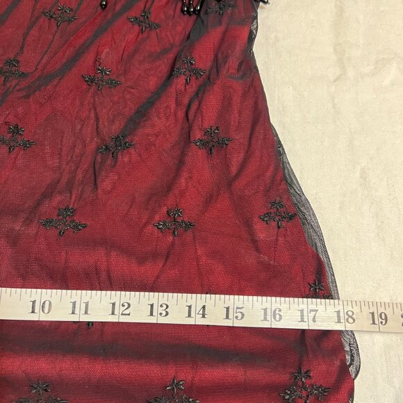 Cache XS Vintage Mesh Maxi Dress Angel Renaissance Gothic Fairy Y2K Art Sheer - Picture 10 of 12